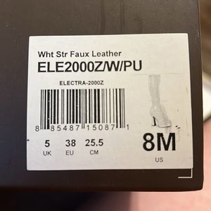 Pleaser white Faux leather boots